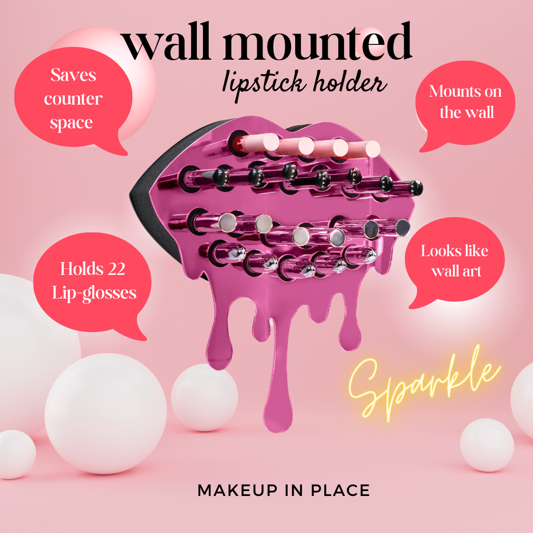 NEW Adventurous Lipstick Organizer in Mirror Pink | Makeup In Place