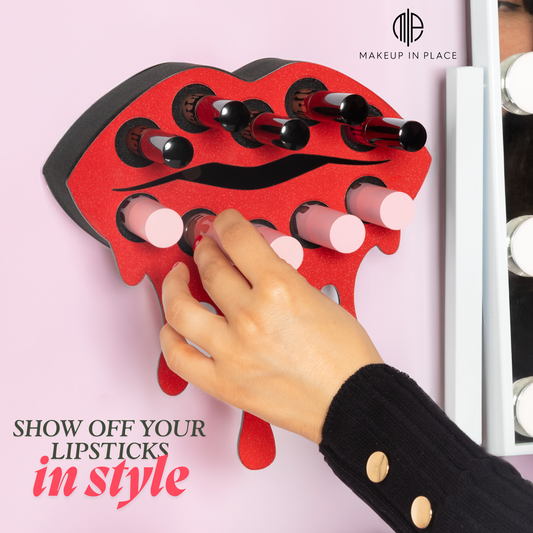 *NEW* Fearless Lipstick Organizer in Red Shimmer| Makeup In Place