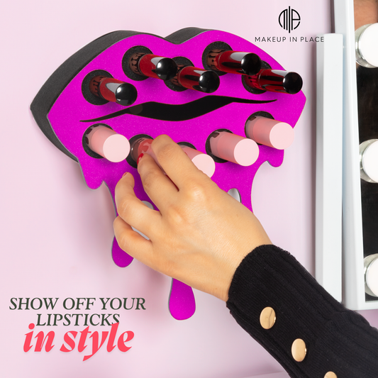 *NEW* Fearless Lipstick Organizer in Pink Shimmer| Makeup In Place