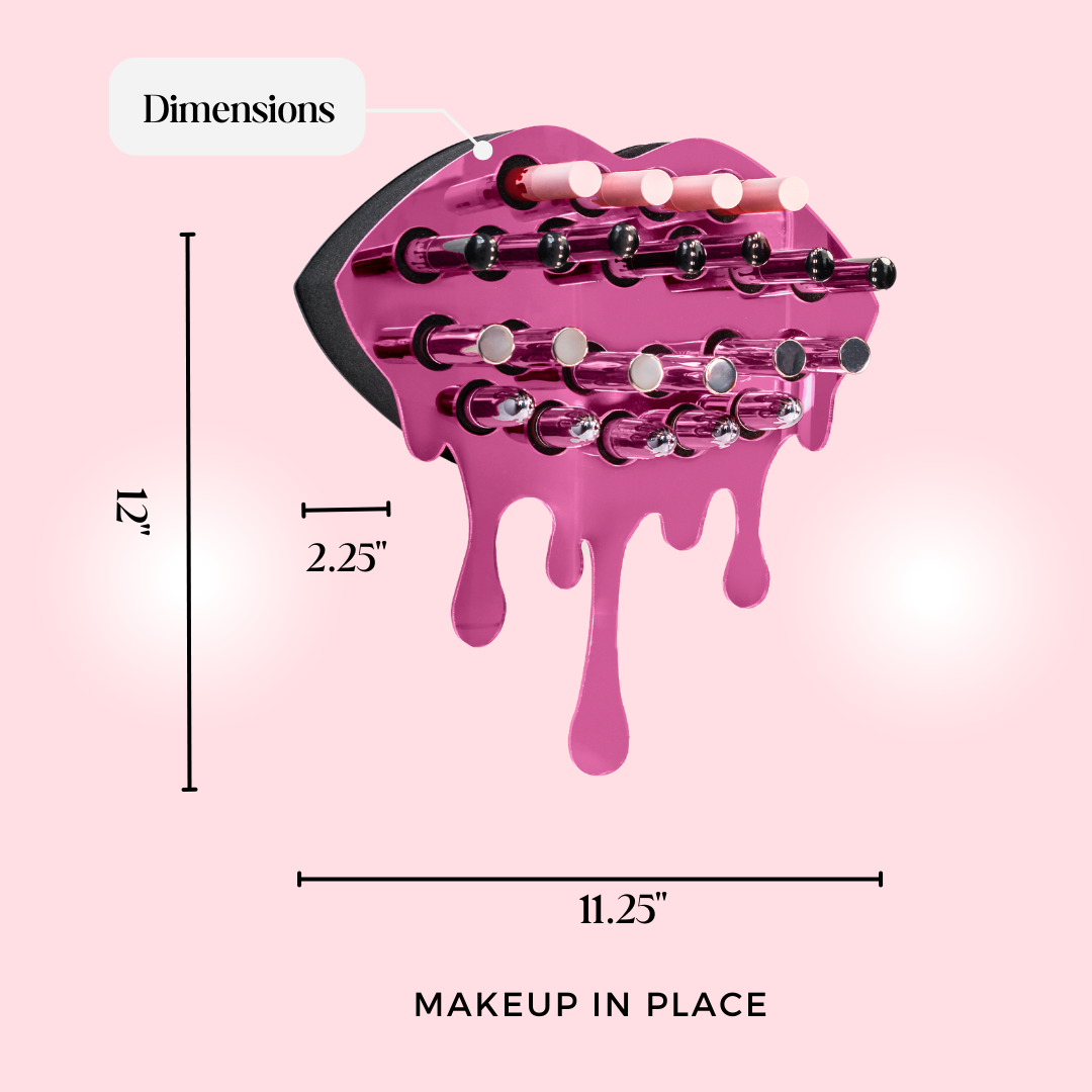 NEW Adventurous Lipstick Organizer in Mirror Pink | Makeup In Place