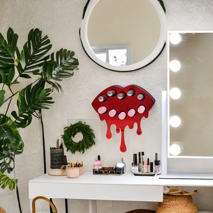 CLOSEOUT Fearless Lipstick Organizer in Mirror Red | Makeup In Place