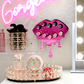 NEW Fearless Mirror Pink Lip Lipstick & Lipgloss Holder / Organizer - 10 Holes