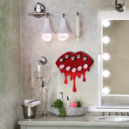 CLOSEOUT Fearless Lipstick Organizer in Mirror Red | Makeup In Place