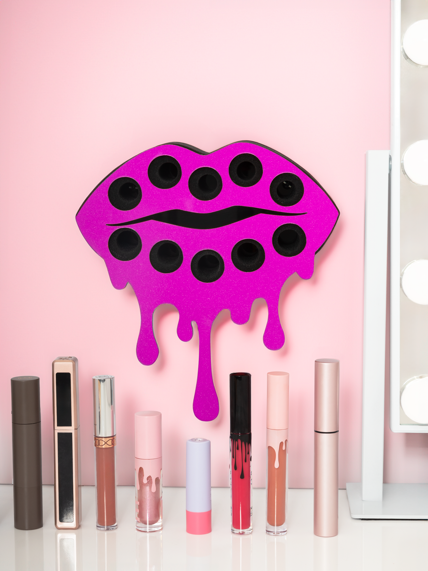*NEW* Fearless Lipstick Organizer in Pink Shimmer| Makeup In Place