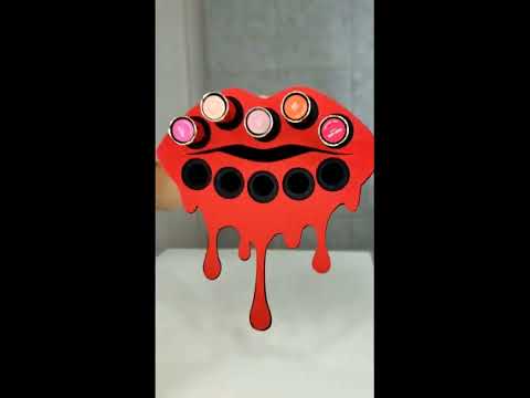 Small Lip Wall Mounted Makeup Organizer Lipstick Holder Product Demonstration Video. Wall Hanging Lipstick Holder with 10 holes. This unique wall mounted makeup organizer keeps all of your makeup easily accessible while looking like wall art!